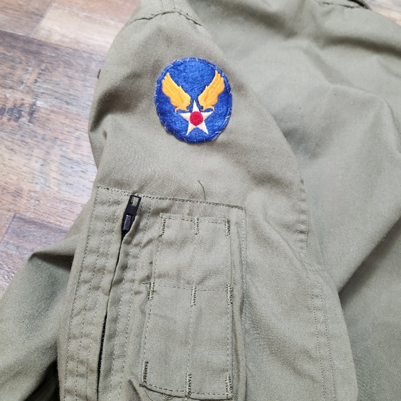 VINTAGE USA Lightweight Flyers Flight Jacket SZ M R (Expandable Wrist & Waist) - Picture 7 of 8